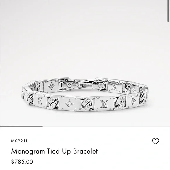 Louis Vuitton Silver Chain Bracelet